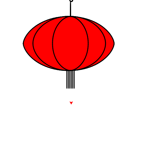 《灯笼》2022123480 × 480 px0339 人观看使用 python turtle 库创作